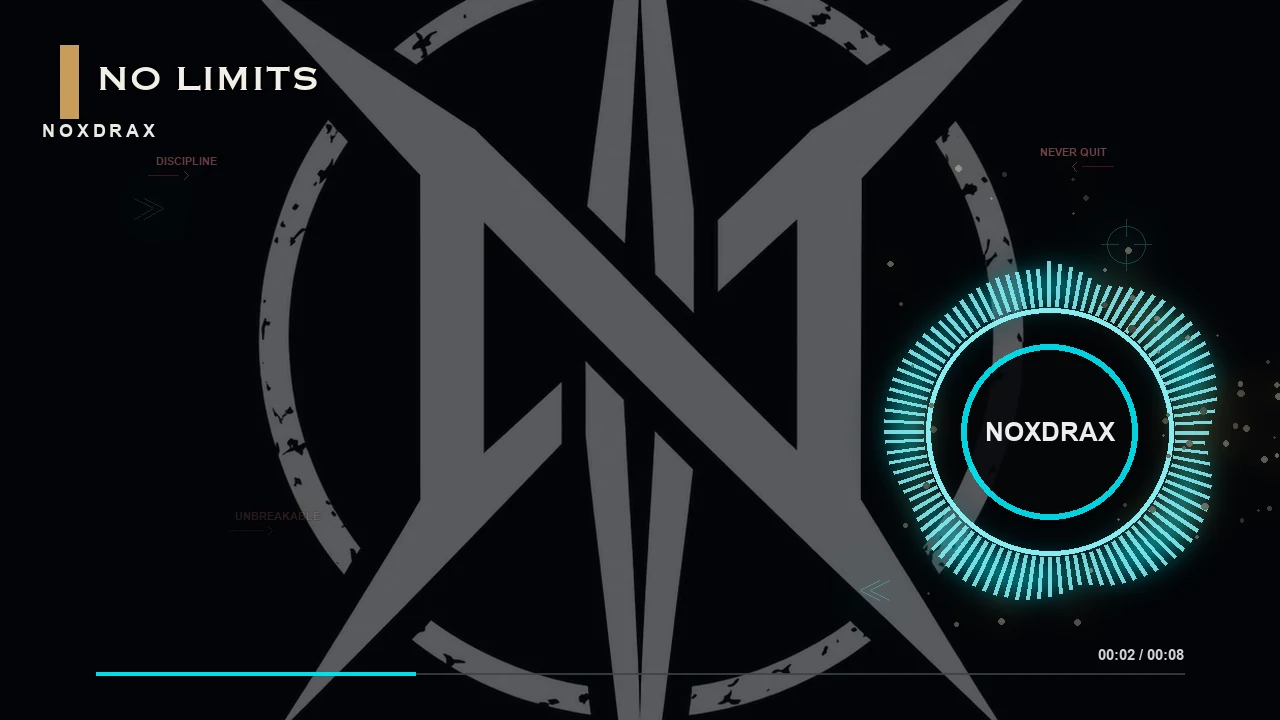 Circular reactive music visualizer for heavy music artwork